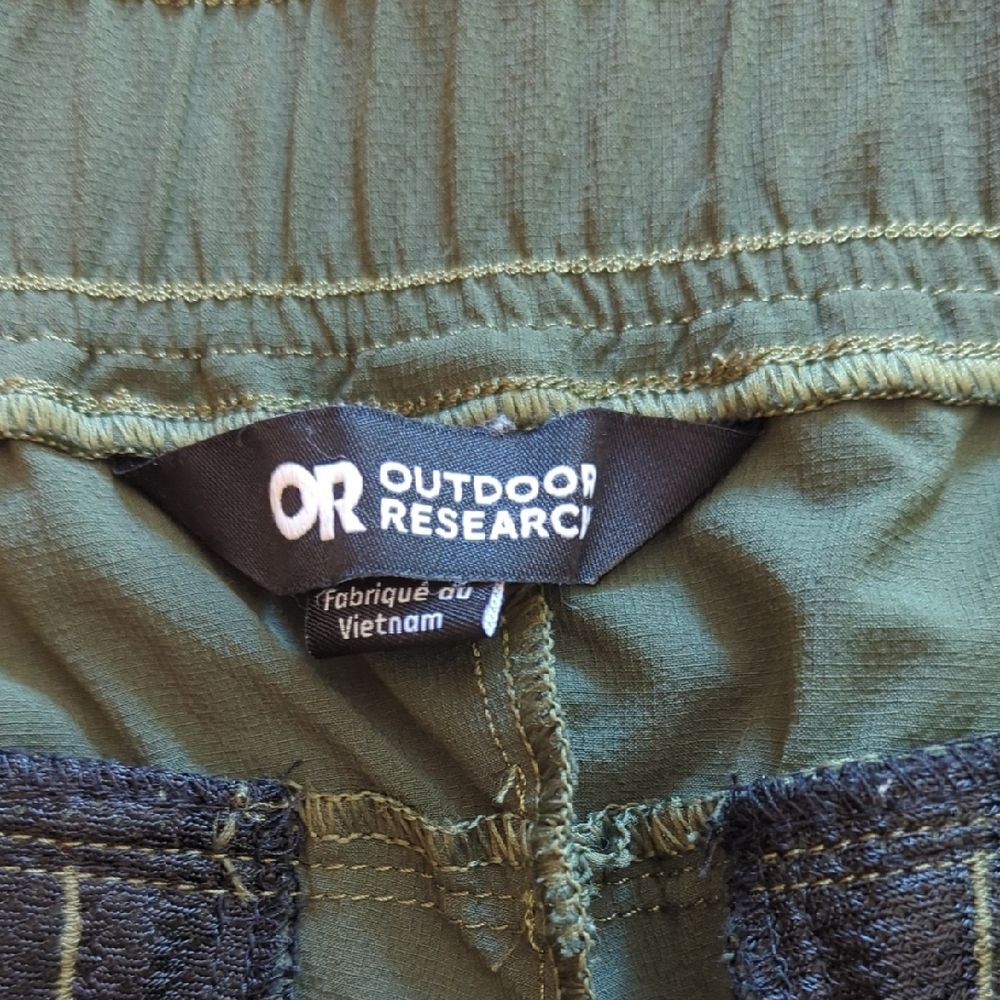 Women's Outdoor Research Ferrosi Transit Dark Green Ankle Pants - Picture 5 of 8
